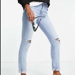 Levi's Blue Skinny Distressed Jeans